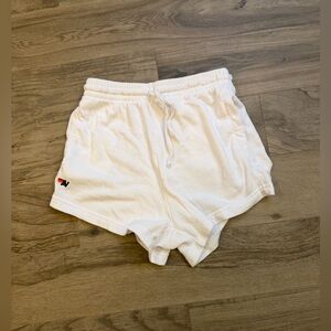 Aviator Nation White Sweat Shorts With Pockets Size Medium